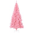 VIDAXL - vidaXL Sapin de Noël artificiel avec support rose 210 cm PVC - vignette