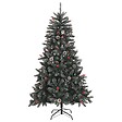 VIDAXL - vidaXL Sapin de Noël artificiel avec support Vert 150 cm PVC - vignette