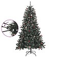 VIDAXL - vidaXL Sapin de Noël artificiel avec support Vert 150 cm PVC - vignette