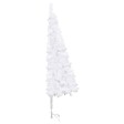 VIDAXL - vidaXL Sapin de Noël artificiel d'angle Blanc 240 cm PVC - vignette