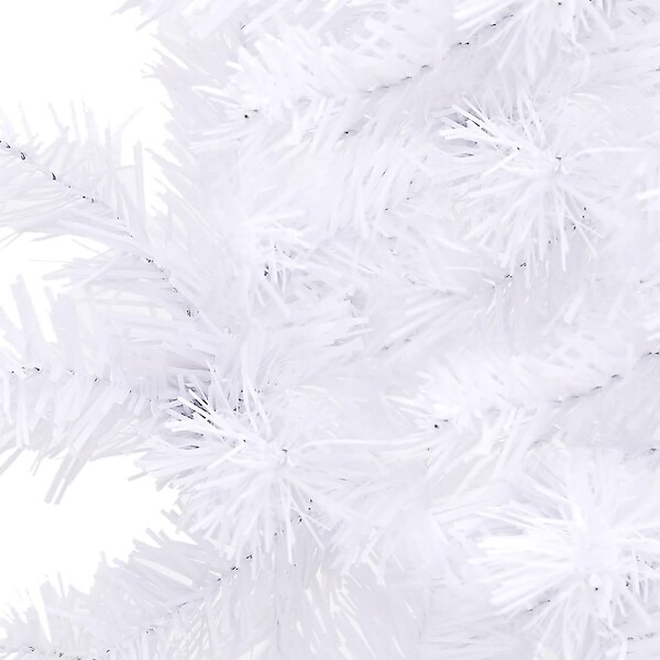 VIDAXL - vidaXL Sapin de Noël artificiel d'angle Blanc 240 cm PVC - large