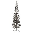 VIDAXL - vidaXL Sapin de Noël étroit Noir 180 cm - vignette