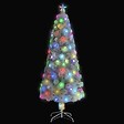 VIDAXL - vidaXL Arbre de Noël artificiel pré-éclairé blanc 240 cm fibre optique - vignette