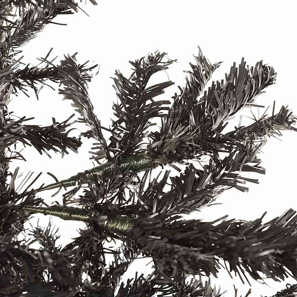 VIDAXL - vidaXL Sapin de Noël étroit Noir 210 cm - large