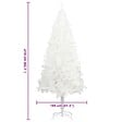 VIDAXL - vidaXL Arbre de Noël artificiel aiguilles réalistes blanc 210 cm - vignette