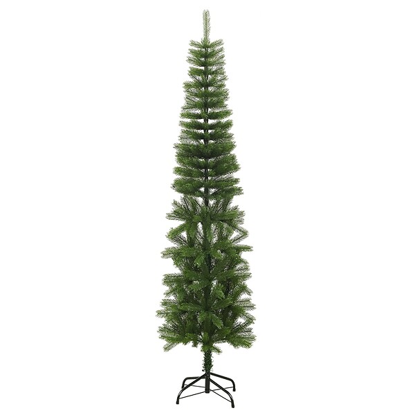 VIDAXL - vidaXL Sapin de Noël artificiel mince avec support 240 cm PE - large