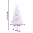 VIDAXL - vidaXL Arbre de Noël artificiel avec support 150 cm 380 branches - vignette
