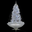VIDAXL - vidaXL Arbre de Noël neigeux avec base de parapluie Blanc 190 cm - vignette