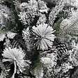 VIDAXL - vidaXL Sapin de Noël à  flocons de neige et pommes de pin 225 cm PVC/PE - vignette