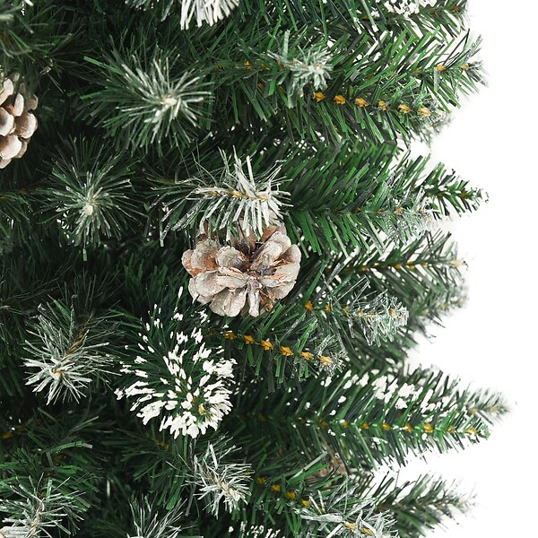 VIDAXL - vidaXL Sapin de Noël artificiel mince avec support 240 cm PVC - large