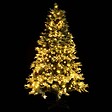 VIDAXL - vidaXL Sapin de Noël pré-éclairé et pommes de pin vert 195cm PVC et PE - vignette