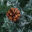 VIDAXL - vidaXL Arbre de Noël artificiel avec pommes de pin 180 cm - vignette
