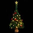 VIDAXL - vidaXL Arbre de Noël artificiel pré-éclairé avec boules vert 64 cm - vignette