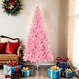 VIDAXL - vidaXL Sapin de Noël artificiel avec support rose 180 cm PVC - vignette