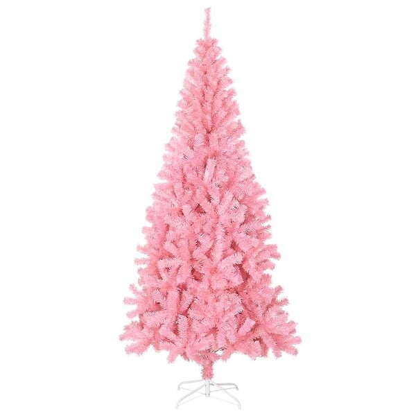 VIDAXL - vidaXL Sapin de Noël artificiel avec support rose 180 cm PVC - large