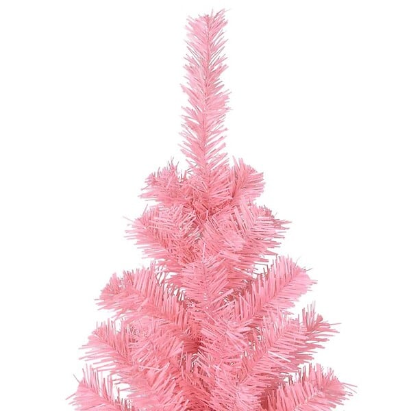 VIDAXL - vidaXL Sapin de Noël artificiel avec support rose 180 cm PVC - large