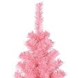 VIDAXL - vidaXL Sapin de Noël artificiel avec support rose 180 cm PVC - vignette