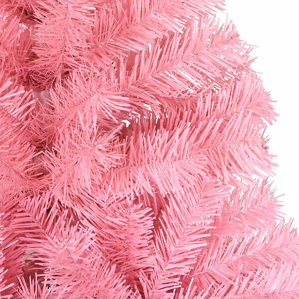 VIDAXL - vidaXL Sapin de Noël artificiel avec support rose 180 cm PVC - large