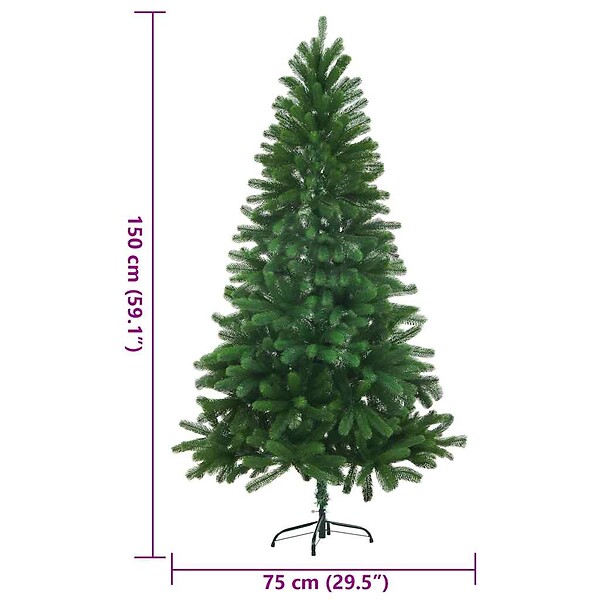 VIDAXL - vidaXL Arbre de Noël artificiel aiguilles réalistes 150 cm vert - large