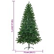 VIDAXL - vidaXL Arbre de Noël artificiel aiguilles réalistes 150 cm vert - vignette