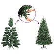 VIDAXL - vidaXL Demi sapin de Noël artificiel avec support Rose 180 cm PVC - vignette