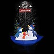 VIDAXL - vidaXL Arbre de Noël neigeux avec base de parapluie Bleu 170 cm PVC - vignette
