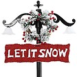 VIDAXL - vidaXL Arbre de Noël neigeux avec base de parapluie Bleu 170 cm PVC - vignette