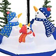 VIDAXL - vidaXL Arbre de Noël neigeux avec base de parapluie Bleu 170 cm PVC - vignette