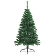 VIDAXL - vidaXL Sapin de Noël artificiel moitié avec support vert 150 cm PVC - vignette