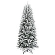 VIDAXL - vidaXL Sapin de Noël artificiel avec neige floquée 210 cm PVC et PE - vignette