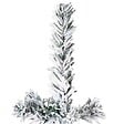 VIDAXL - vidaXL Demi sapin de Noël artificiel mince avec neige floquée 150 cm - vignette