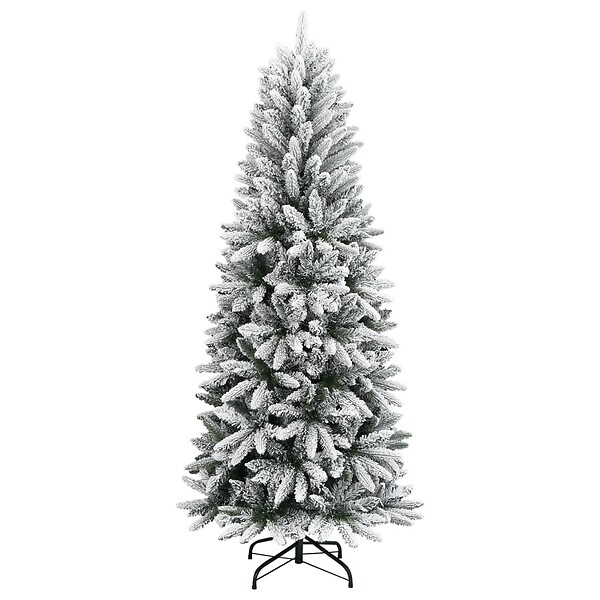 VIDAXL - vidaXL Sapin de Noël artificiel avec neige floquée 150 cm PVC et PE - large