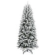 VIDAXL - vidaXL Sapin de Noël artificiel avec neige floquée 150 cm PVC et PE - vignette