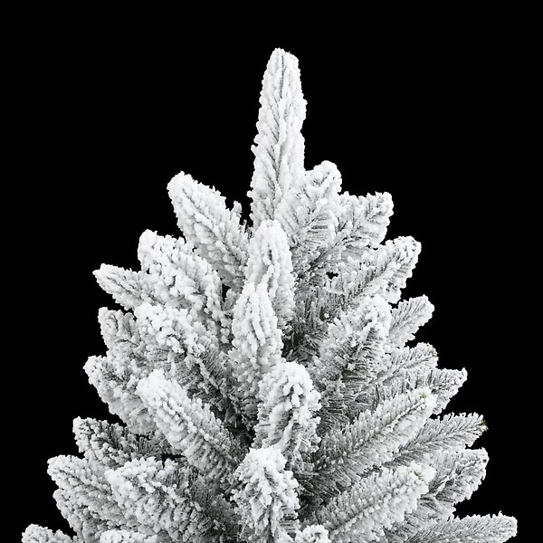 VIDAXL - vidaXL Sapin de Noël artificiel avec neige floquée 150 cm PVC et PE - large