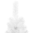 VIDAXL - vidaXL Demi sapin de Noël artificiel mince avec support Blanc 150 cm - vignette