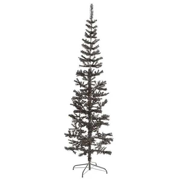 VIDAXL - vidaXL Sapin de Noël étroit Noir 240 cm - large