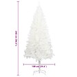 VIDAXL - vidaXL Arbre de Noël artificiel aiguilles réalistes blanc 240 cm - vignette