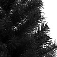 VIDAXL - vidaXL Sapin de Noël artificiel avec support noir 150 cm PVC - vignette