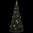 VIDAXL - vidaXL Sapin de Noël artificiel pré-éclairé avec guirlandes vert 210cm - vignette
