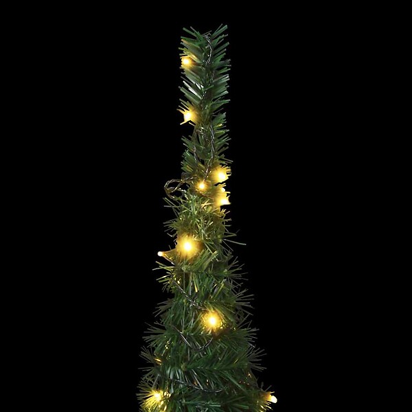 VIDAXL - vidaXL Sapin de Noël artificiel pré-éclairé avec guirlandes vert 210cm - large