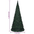 VIDAXL - vidaXL Sapin de Noël artificiel pré-éclairé avec guirlandes vert 210cm - vignette