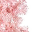 VIDAXL - vidaXL Demi sapin de Noël artificiel mince avec support Rose 210 cm - vignette