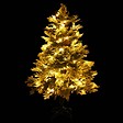 VIDAXL - vidaXL Sapin de Noël pré-éclairé et pommes de pin vert 150cm PVC et PE - vignette