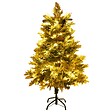 VIDAXL - vidaXL Sapin de Noël pré-éclairé et pommes de pin vert 150cm PVC et PE - vignette