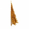VIDAXL - vidaXL Demi sapin de Noël artificiel avec support doré 240 cm PET - vignette