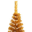 VIDAXL - vidaXL Demi sapin de Noël artificiel avec support doré 240 cm PET - vignette