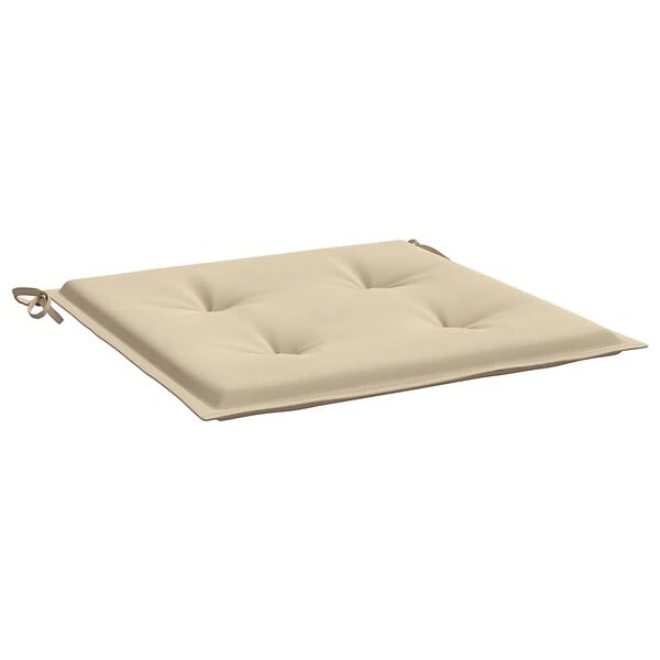 VIDAXL - vidaXL Coussins de chaise jardin lot de 2 beige 40x40x3cm tissu oxford - large