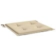 VIDAXL - vidaXL Coussins de chaise jardin lot de 2 beige 40x40x3cm tissu oxford - vignette