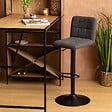 ATMOSPHERA - Lot de 2 tabourets de bar "Delek" gris 104x52x45cm - vignette