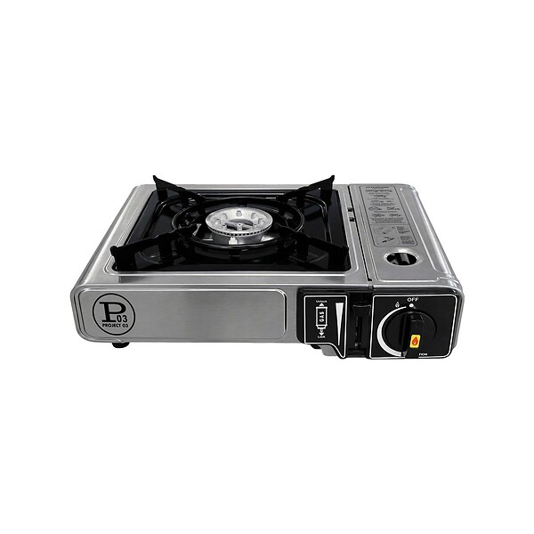 INTEC - Réchaud à Gaz Portable 1Feu 2200W + 8 Cartouches gaz Butane Idéal Réchaud Camping, Van Cuisine Extérieure INTEC - large